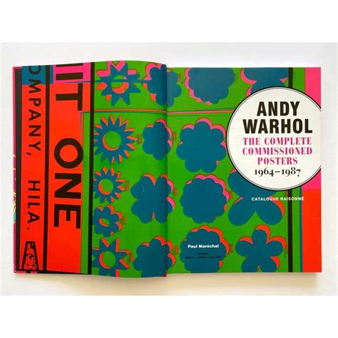 Andy Warhol The Complete Commissioned Posters 1964 1987 Catalogue