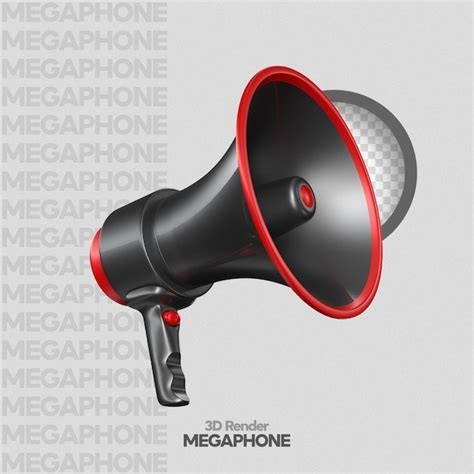 Premium PSD Megaphone Scene Creator 3d Render Isolated