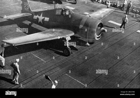 Grumman F6f Hellcat Of Vf 8 Aboard Uss Bunker Hill Cv 17 In 1944