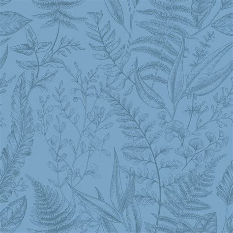 Galerie Botanical Blue Wallpaper