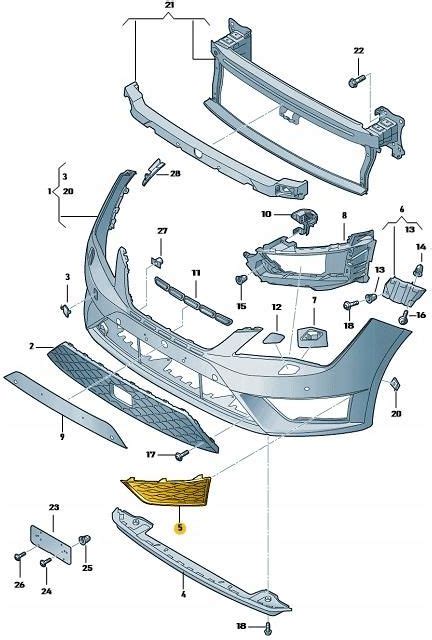 Seat Oe Atrapa Kratka Zderzaka Prawa Leon F C B