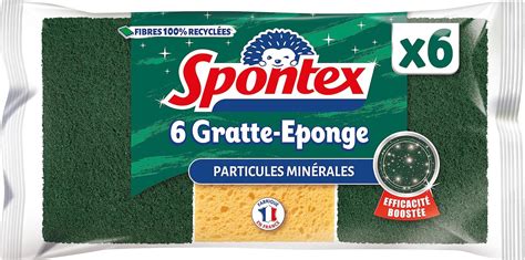 Spontex Gratte Eponge Aluminum Ponges Avec Une Partie Grattante