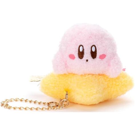 Kirby Mascot Plush Keychain Warp Star Strap Osumashi Warp Kirby - Kirby ...