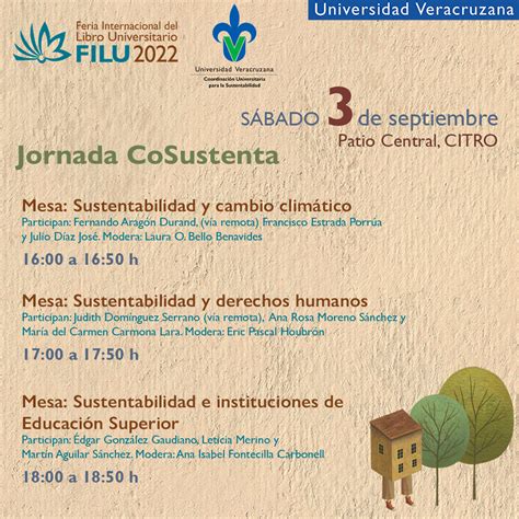 Jornada Cosustentauv Coordinación Universitaria Para La Sustentabilidad