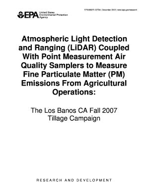 Fillable Online Cfpub Epa Atmospheric Light Detection And Ranging