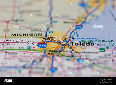 sylvania ohio map  res stock photography  images alamy