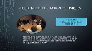 requirement elicitation techniquesmethods