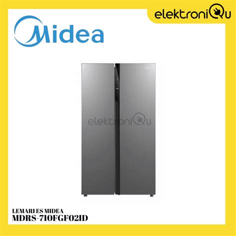 Jual LEMARI ES MIDEA SIDE BY SIDE MDRS 710FGF02ID KULKAS MIDEA SIDE