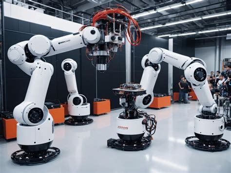 Premium AI Image | Robots In A Factory