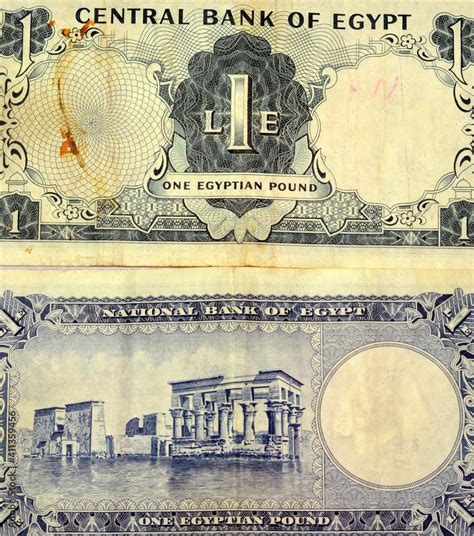 Collection Of An Egyptian One Pound Banknote And Banknote