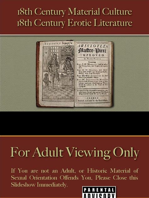 Romance And Sex 18th Century Erotic Literature Fanny Hill Sex