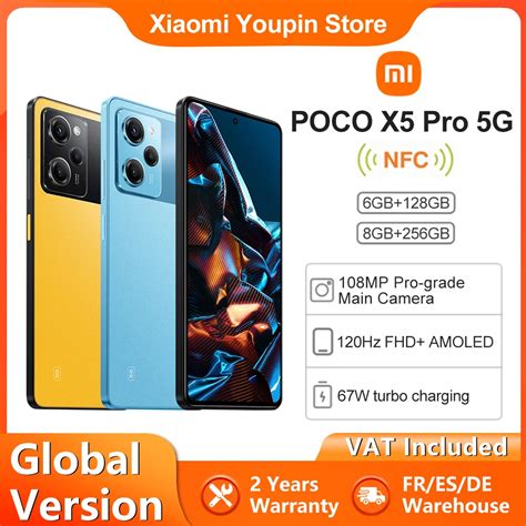 Globalna Wersja POCO X5 Pro 5G Smartphone 128GB 256GB Snapdragon 778G