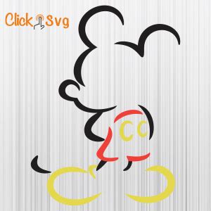 Mickey Mouse Outline Svg | Mickey Mouse Outline Png