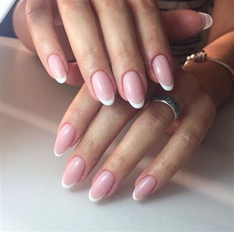 Pin By Юлия On Nails French Manicure Nails Oval Nails Manicure