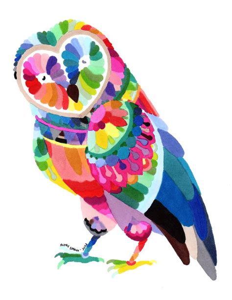 Mystical Owl Drawing by Avery Sparks | Saatchi Art