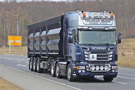 Scania R730 V8 Topline 6x24 Mit Kipper Von Oostdam Metall