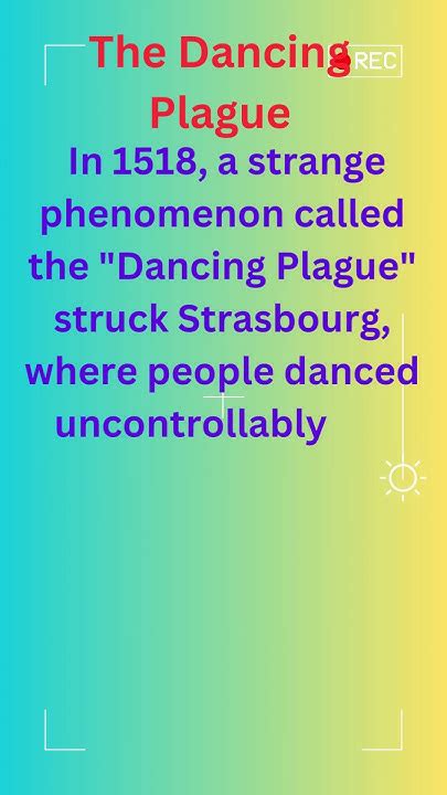 The Dancing Plague Of 1518 A Bizarre Historical Phenomenon Unveiled Shorts Youtube