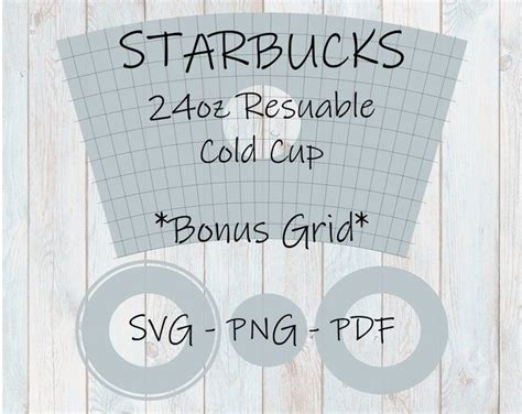 Starbucks Cup Templates SVG Starbucks Tumbler Templates SVG Etsy