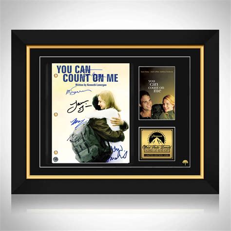 You Can Count on Me Script Limited Signature Edition Custom Frame | RARE-T