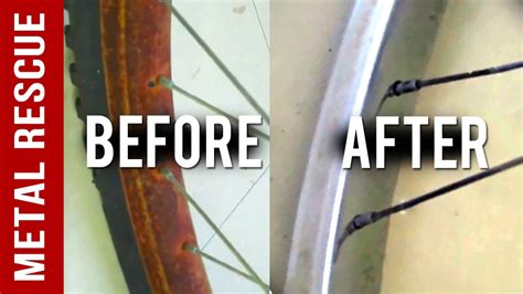 How To Remove Rust From A Chrome Bicycle Rim Or Bike Rim No Acids