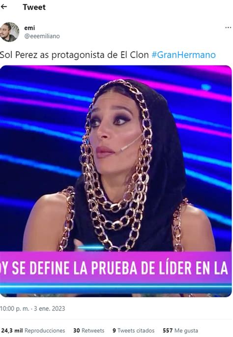 Sol Pérez desató una ola de memes con su particular look en Gran Hermano