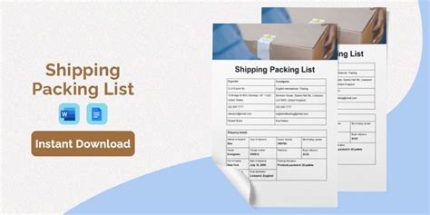 Travel Packing List Template In Pages Word Pdf Google Docs