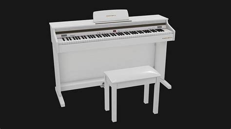 Kurzweil Keyboard KA130 White 3D model animated | CGTrader