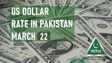 USD To PKR Dollar Rate In Pakistan Today 22 March 2021 INCPak