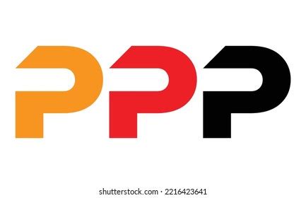 Ppp Threeletter Initial Logo Design Vector Stock Vector (Royalty Free ...