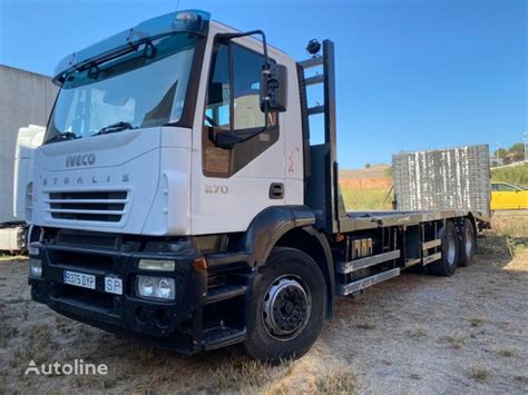 Camion Bisarca Iveco Stralis Ad S X Portamaquinaria In Vendita