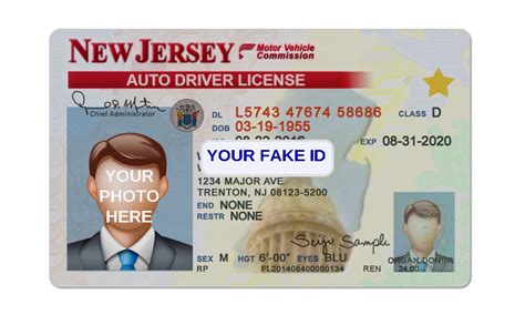 New Jersey Fake ID Template Best Fake ID Templates