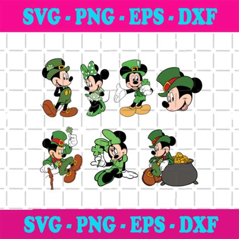 St Patrick Mickey Svg Bundle Patrick Svg St Patrick Mickey St