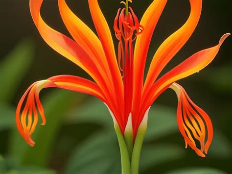 Premium Ai Image Zimbabwe National Flower Flame Lily Awesome Still