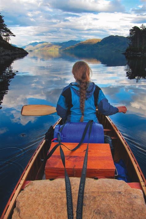 Paddling on Loch Morar in the Highlands, the deepest freshwater body in ...