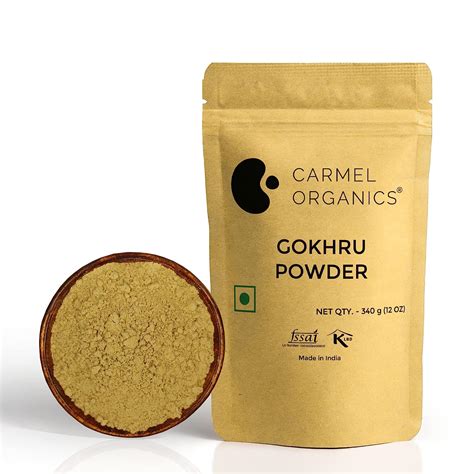 Buy Carmel Organics Gokhru Gokshura Tribulus Terrestris Powder