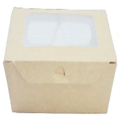 China Customize Print Logo Kraft Paper Sandwich Box With Window Eco