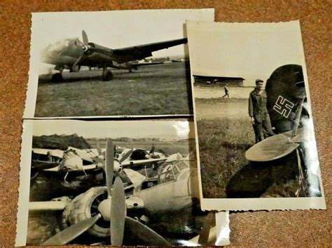 World War Ii Captured Luftwaffe Junkers Ju88 Airplanes Fritzlar