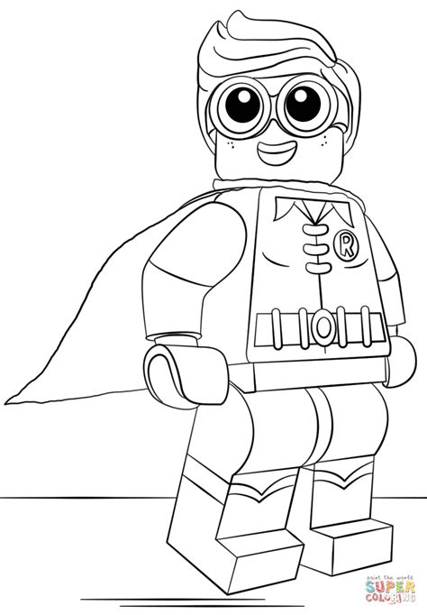 Lego Robin Coloring Page Free Printable Coloring Pages