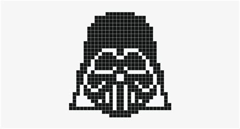 Darth Vader Helmet Pixel Art