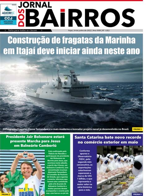 Jornal Dos Bairros Itaja Anos De Hist Ria