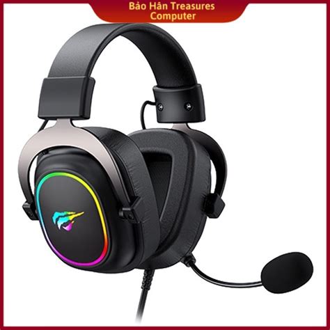 Tai Nghe Gaming Headphone HAVIT H2002P Driver 53mm Đèn RGB 36 Màu