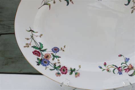 Vintage Wedgwood England Devon Sprays Floral China Thanksgiving Turkey