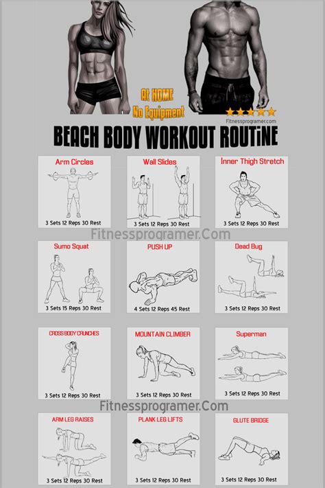 At Home Beach Body Workout Routine In 2021 Beachbody Workouts Fitness Body Workout Routine