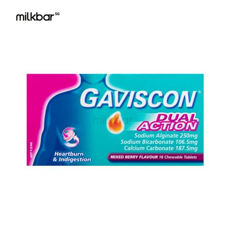 Gaviscon Dual Action Heartburn And Indigestion Relief Mixed Berry 16