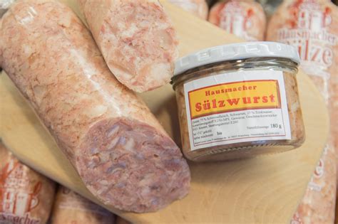 Sülzwurst hausmacher Metzgerei Leber