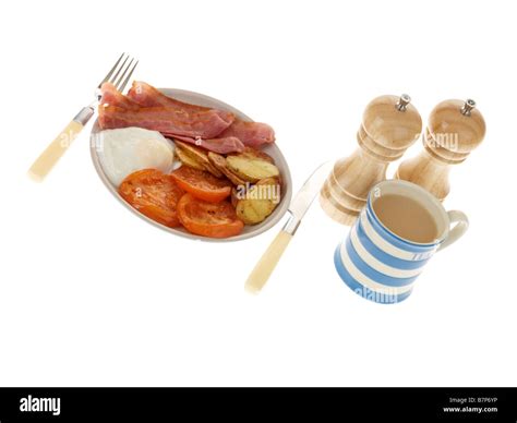 Poached Egg On Grilled Bacon Cut Out Stock Images Pictures Alamy