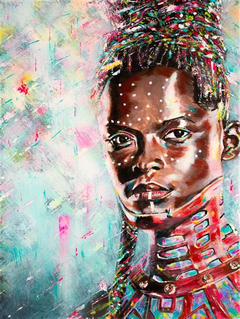 Canvas Painting Of Shuri From Black Panther I Enjoyed Watching Her As