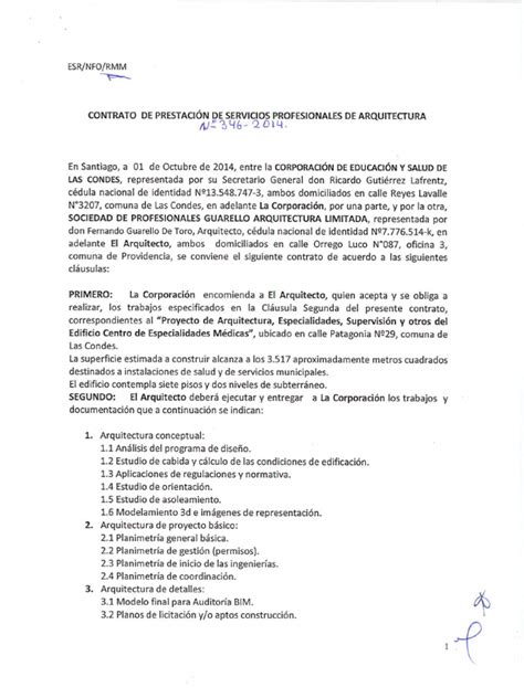 Contrato Arquitecto Pdf