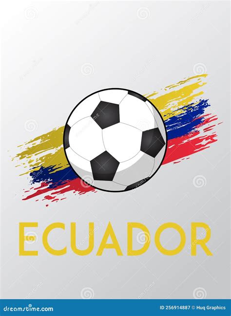 Map Illustration Of Ecuador With The Flag. Cartographic Illustration Of