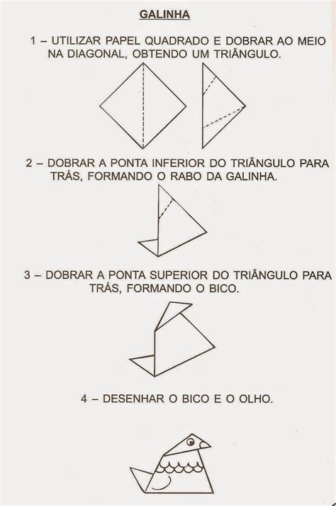 Dobradura De Galinha EspaÇo Educar